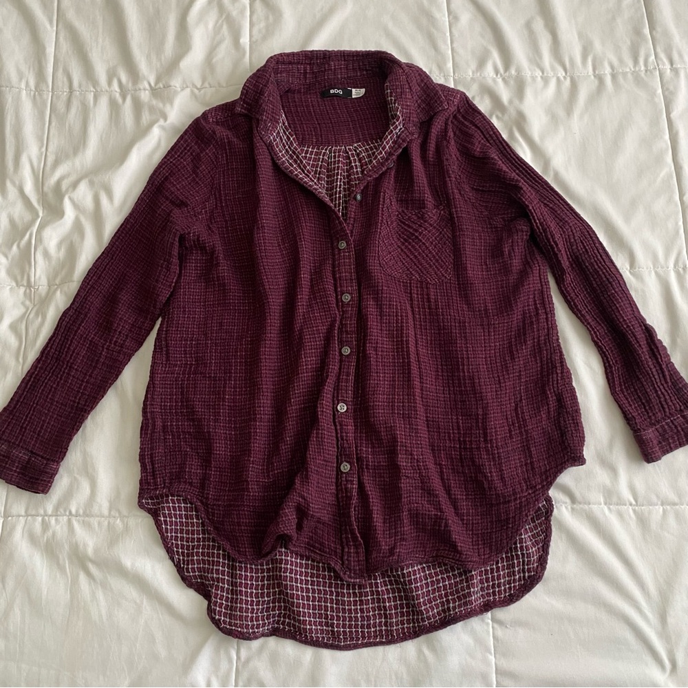 Urban Outfitters BDG Plaid Flannel Button Down Shirt